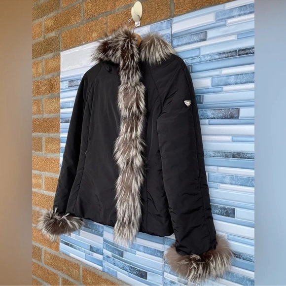POST CARD FOX FUR TRIM JACKET SIZE 8 - Picture 5 of 16